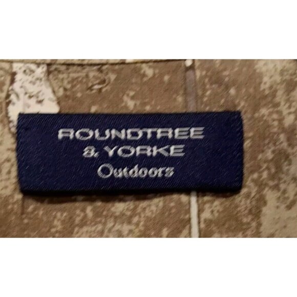 Roundtree Yorke Mens XL Fly-Fishing All Over Print Button Up Shirt - Picture 6 of 14